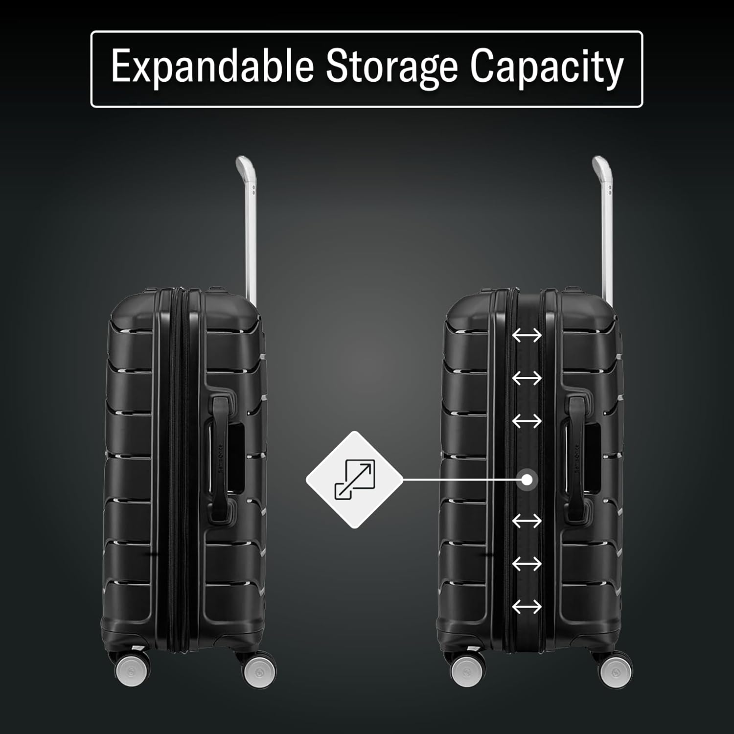 Carry-On Luggage I Hardside Spinner Suitcase encalife