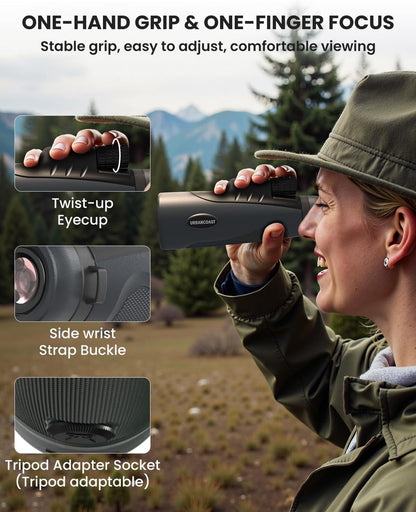 15x54 Waterproof Monocular I Bird Watching I Hiking encalife