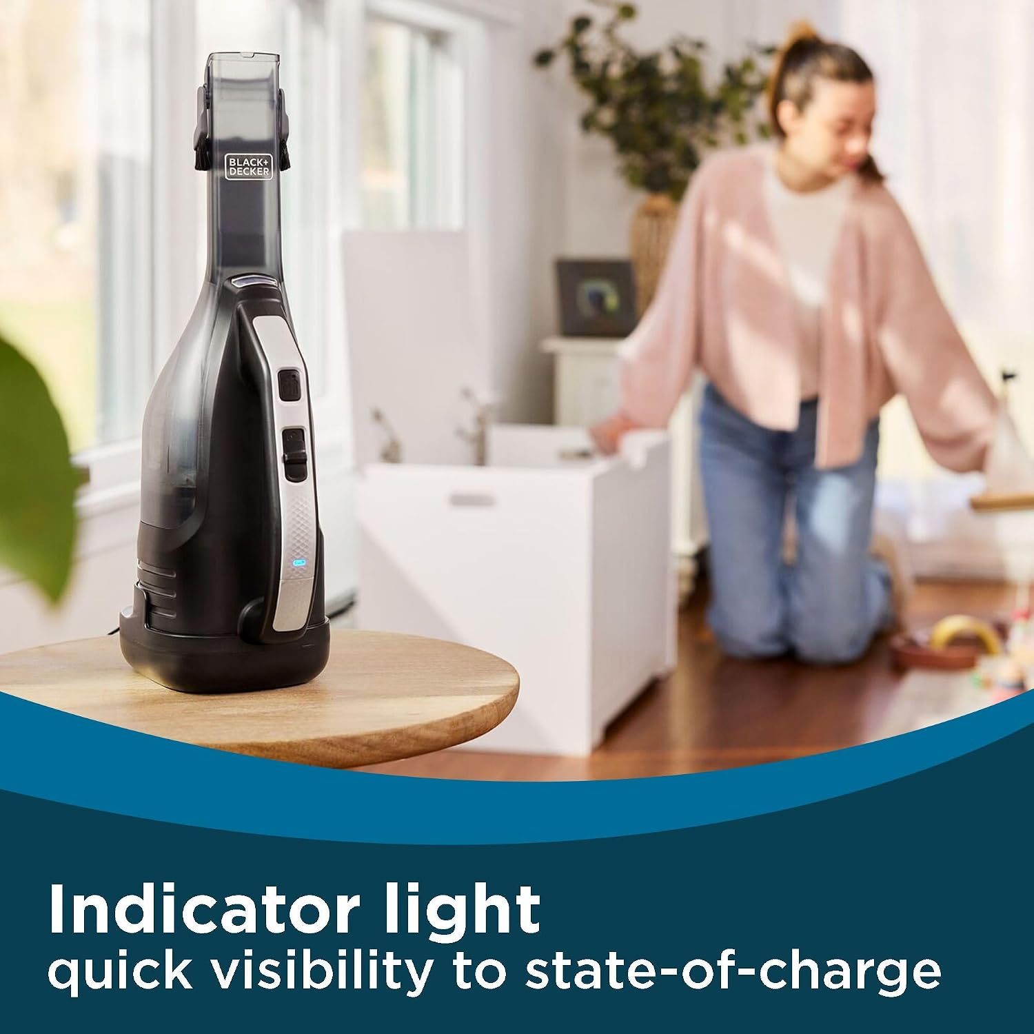 Cordless Handheld Car Vacuum With LED Light encalife