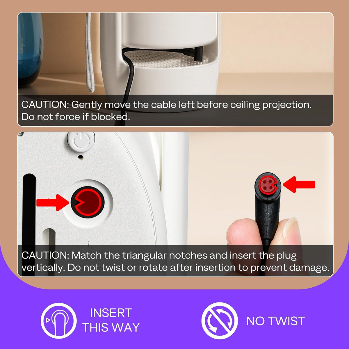 Portable Smart HD Bedroom Projector encalife