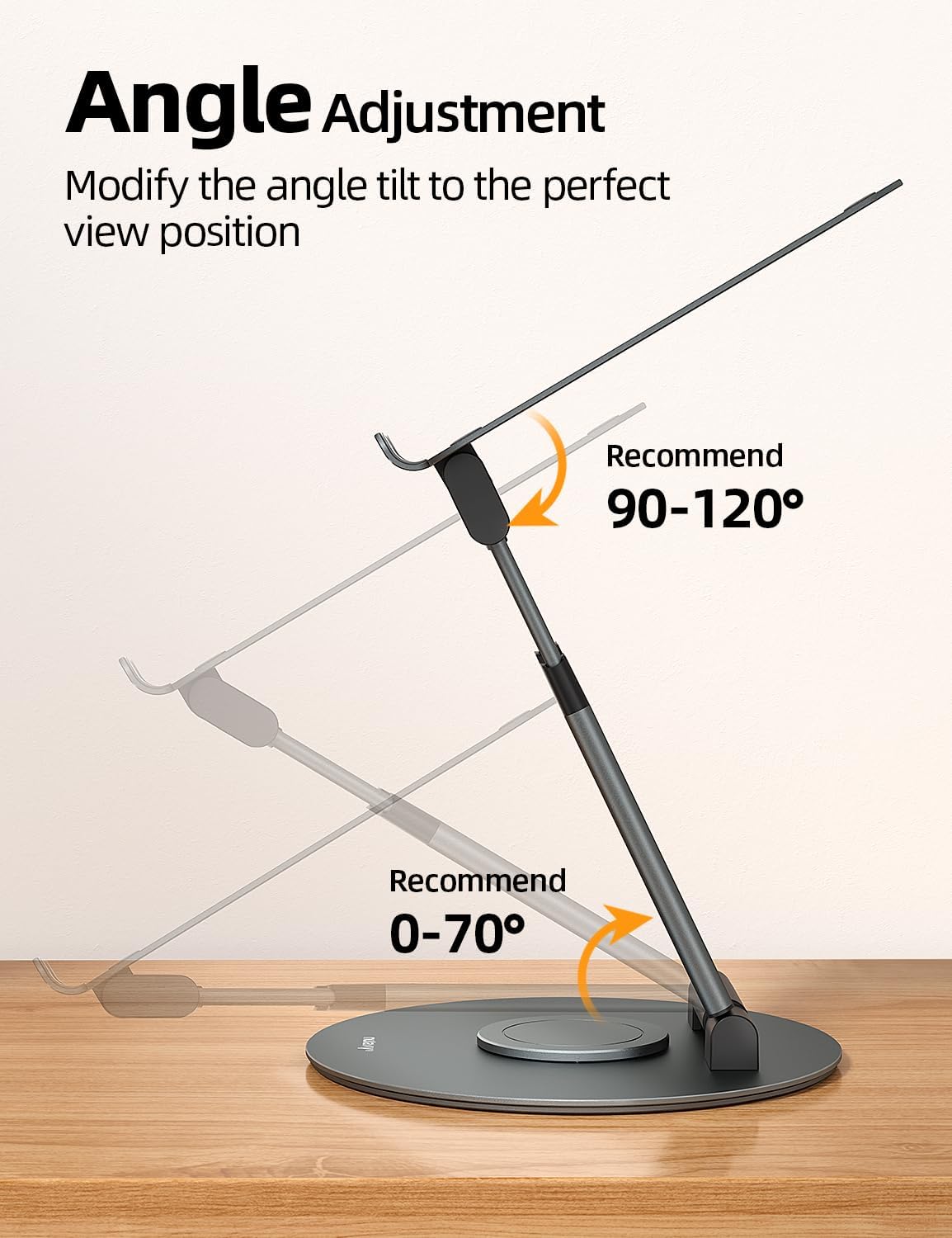 360 Rotating Adjustable Laptop Stand for Desk encalife