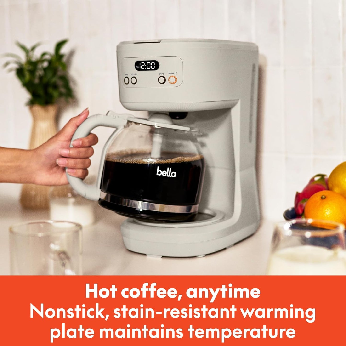 12 Cup Programmable Coffee Maker I  Auto Brew Digital Coffee Machine encalife