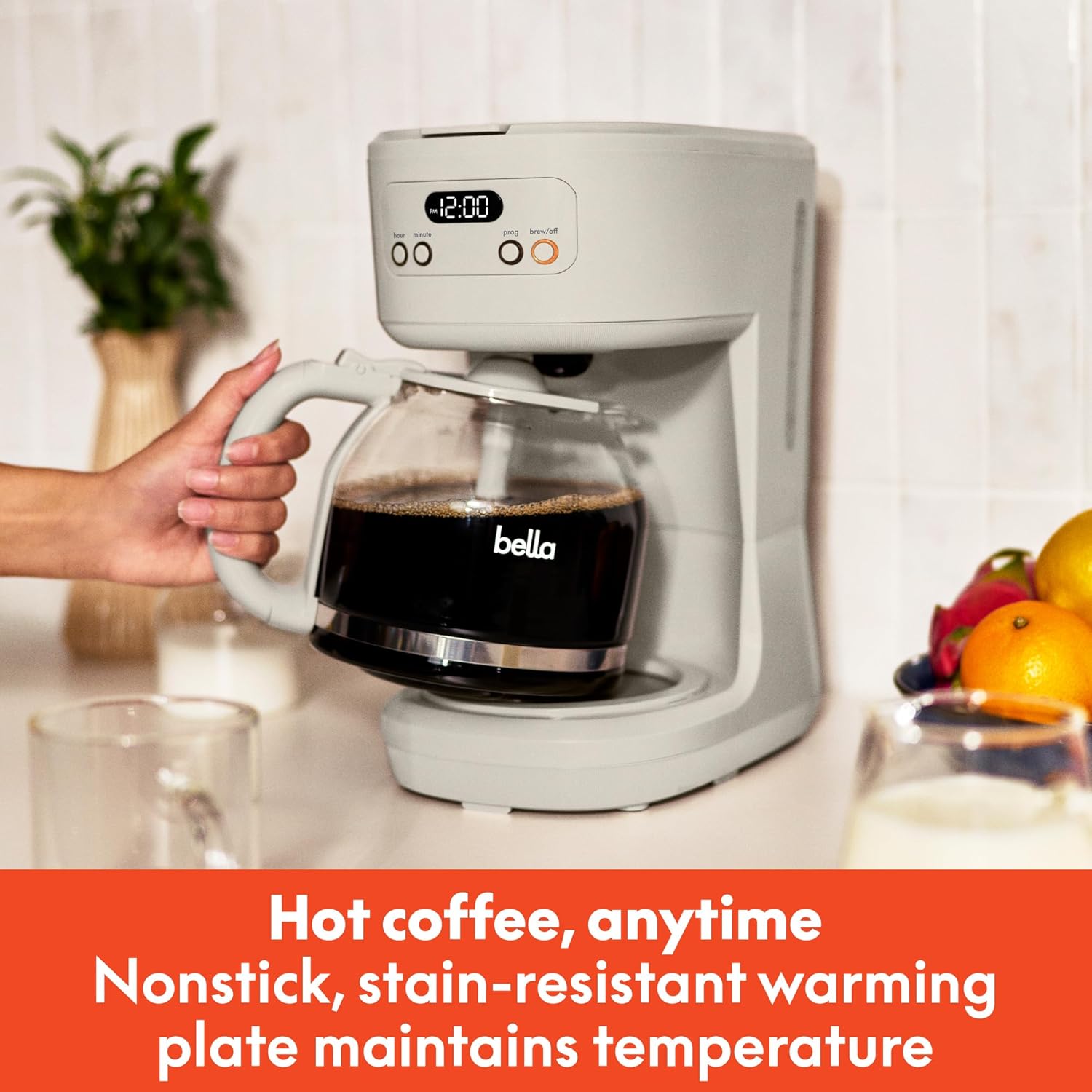 12 Cup Programmable Coffee Maker I  Auto Brew Digital Coffee Machine encalife
