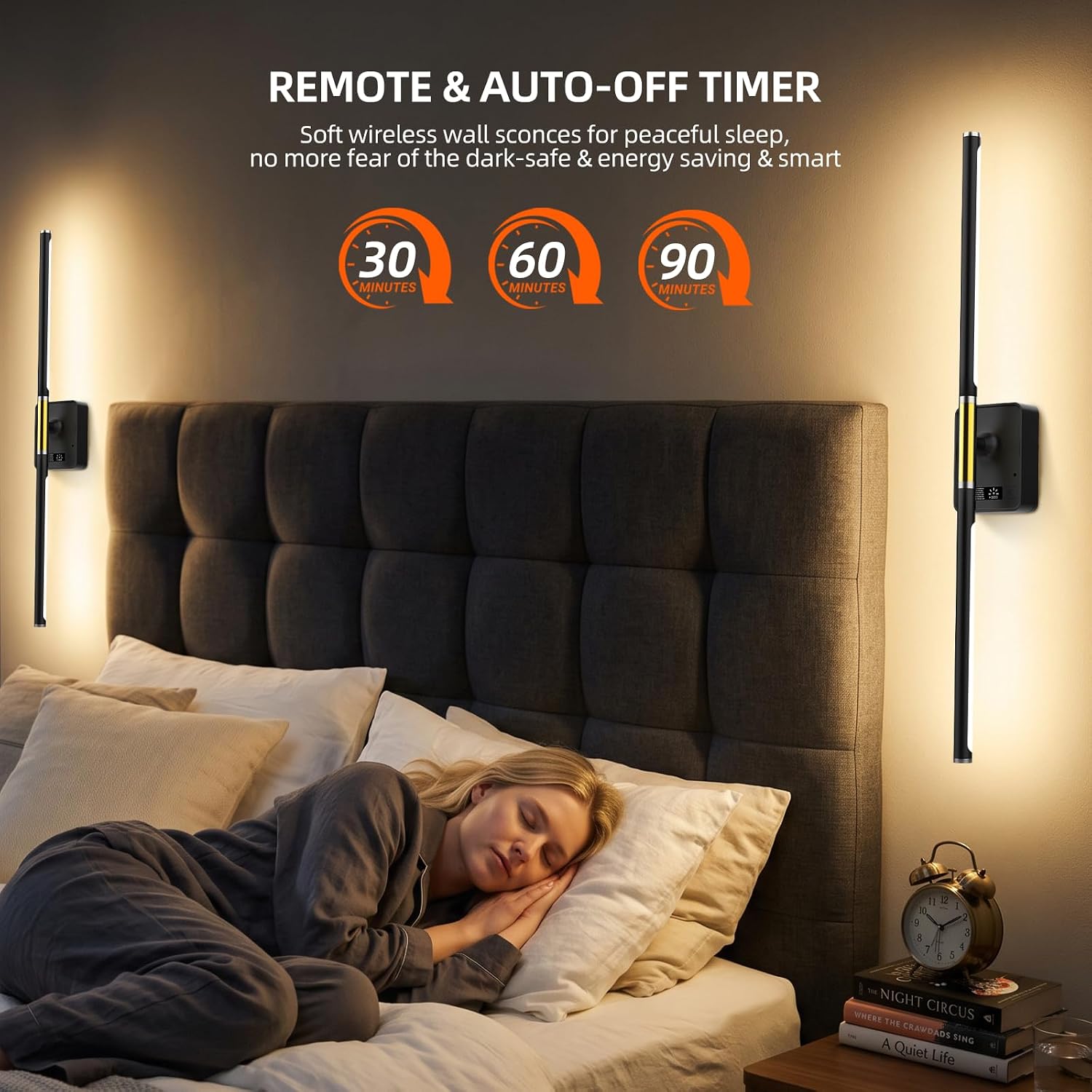 Cordless Rechargeable Wall Sconces With Remote Control encalife
