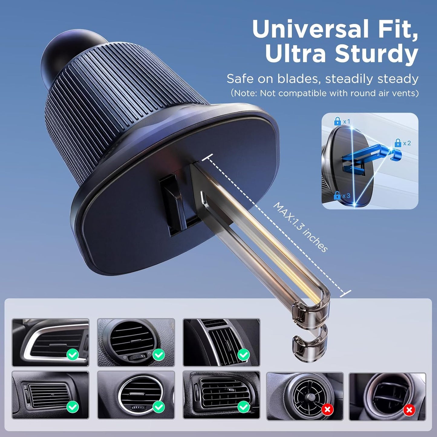 Magnetic MagSafe Car Phone Mount Vent-Safe encalife