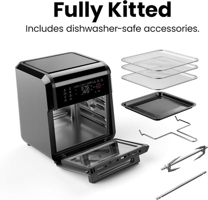 Digital Air Fryer Oven I Rotisserie &amp; 12 Presets encalife