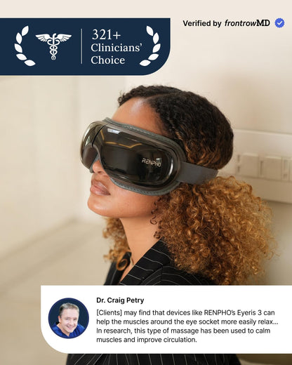 Eye Massager With Heat Cooling Voice Control encalife