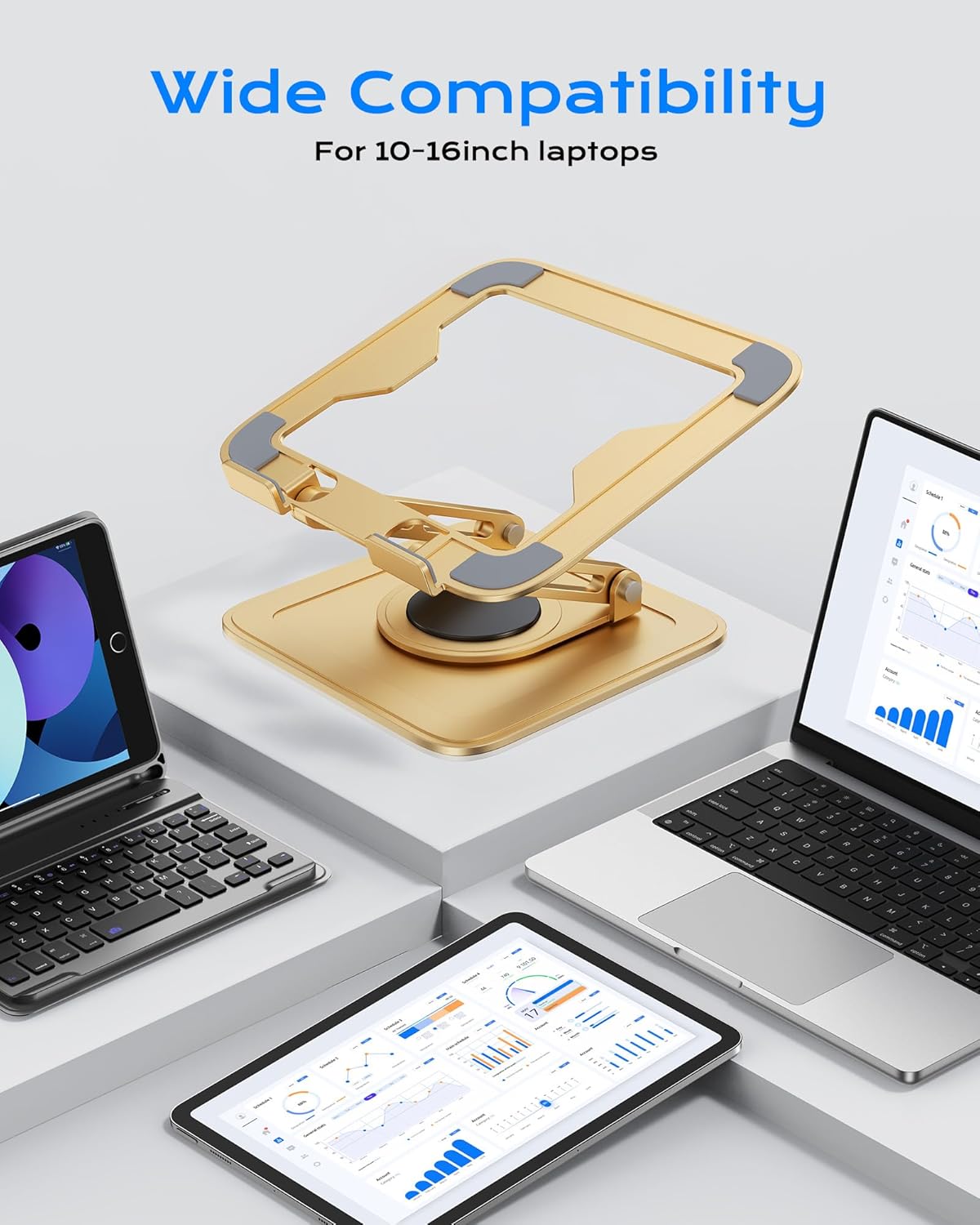 Rotating Laptop Stand For Desk encalife