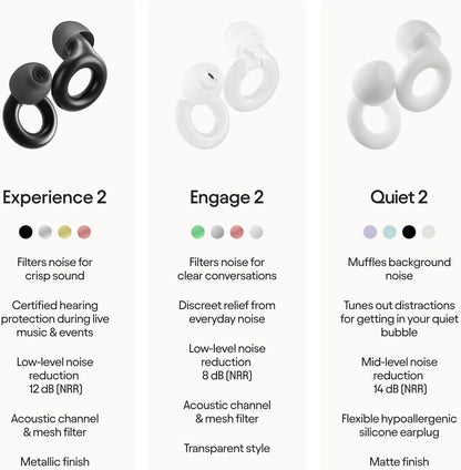High-Fidelity Noise Reducing Earplugs for Concert Comfort encalife