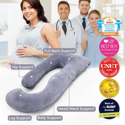 Side Sleeper Full Body Pregnancy Pillow encalife