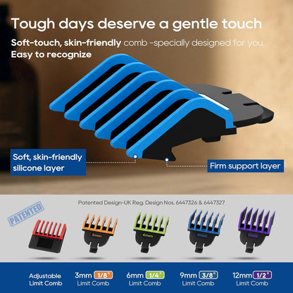 Magnetic Beard Trimmer with Waterproof Grooming Kit encalife