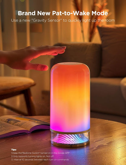 Smart RGB Lighting Table Lamp for Bedroom Nightstand encalife