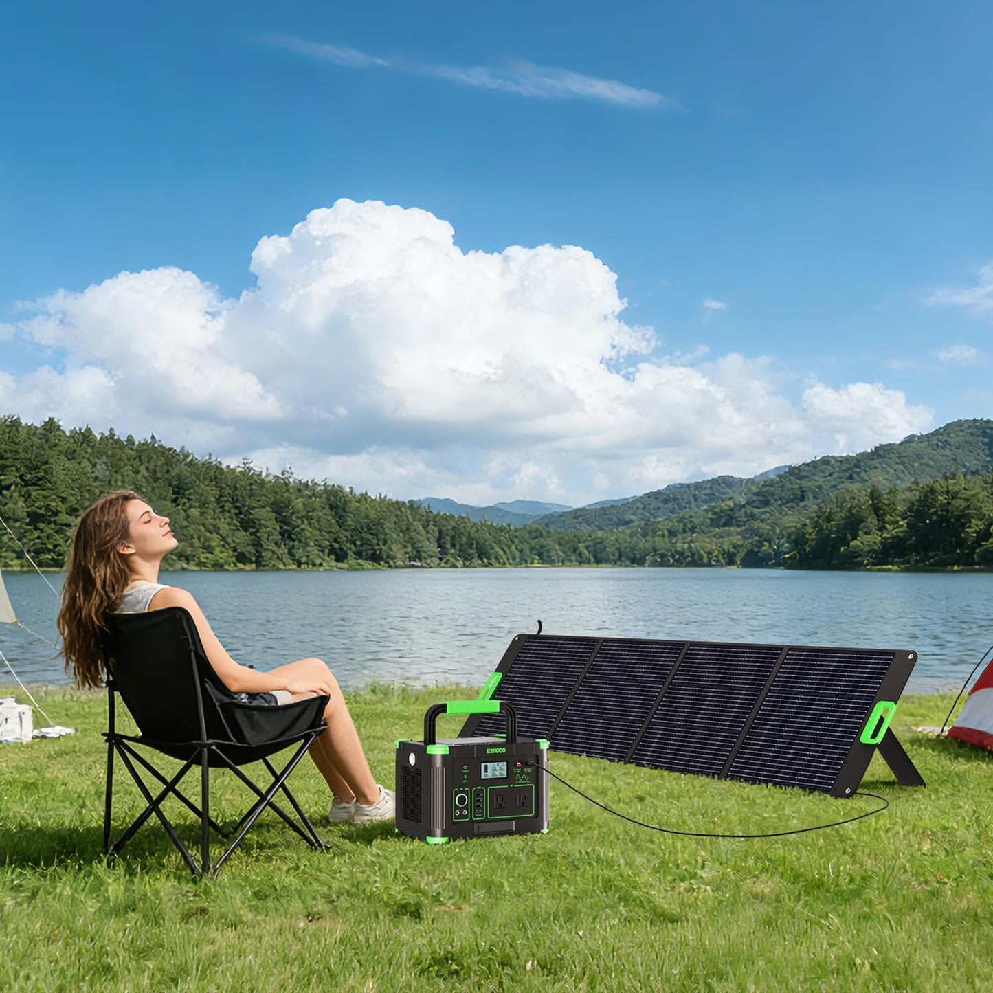 200W Foldable Solar Panel for Camping & RV Power Station encalife