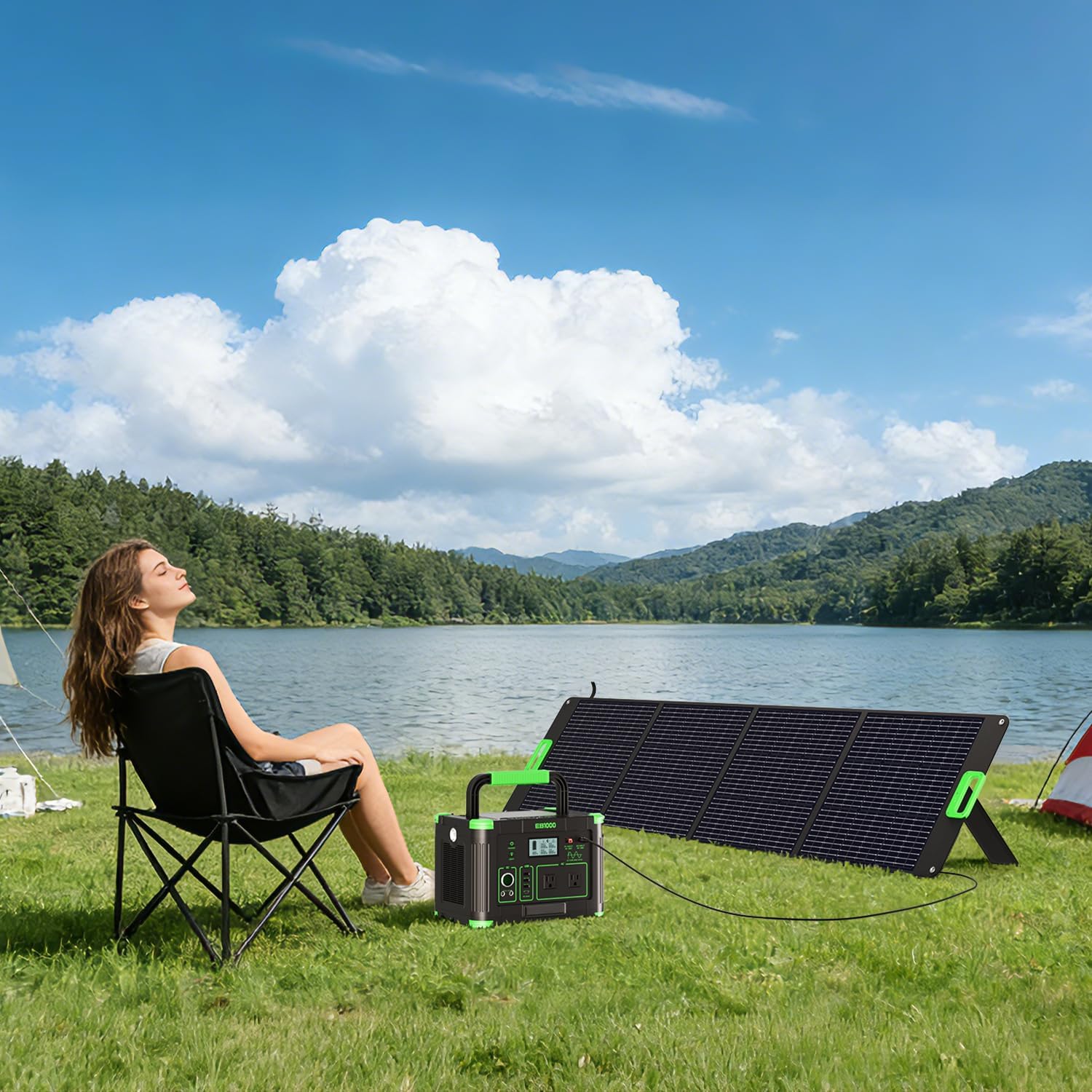 200W Foldable Solar Panel for Camping & RV Power Station encalife