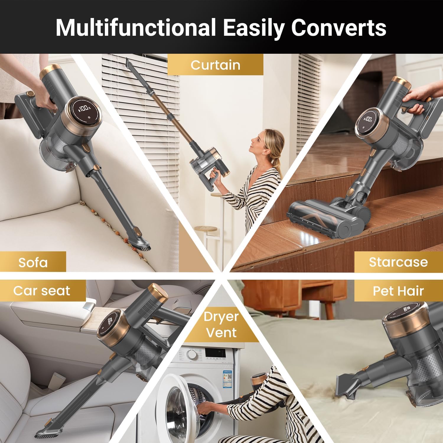 NuYupo 10-in-1 Smart Cordless Vacuum Cleaner encalife