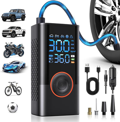 Portable Tire Inflator for car emergency roadside assistance