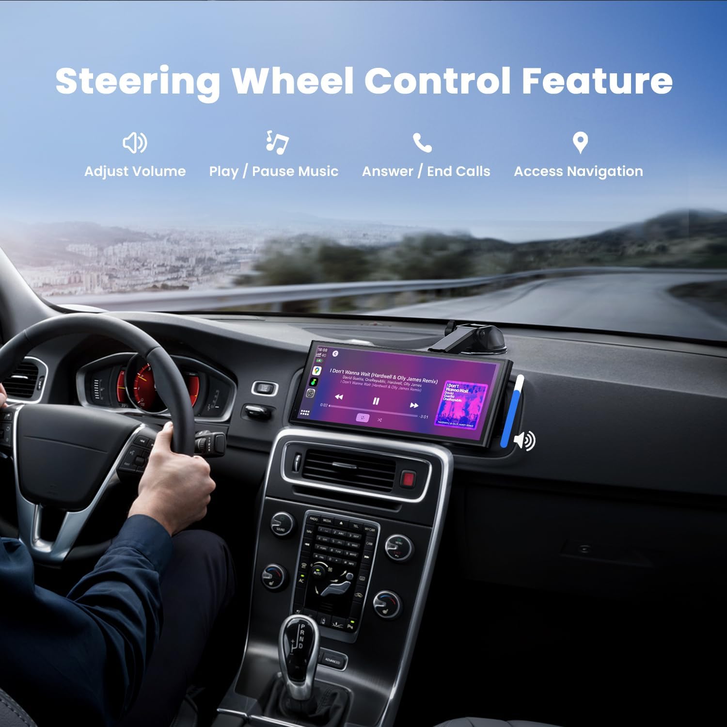 9.26 Inch Wireless Carplay Screen With Backup Camera encalife