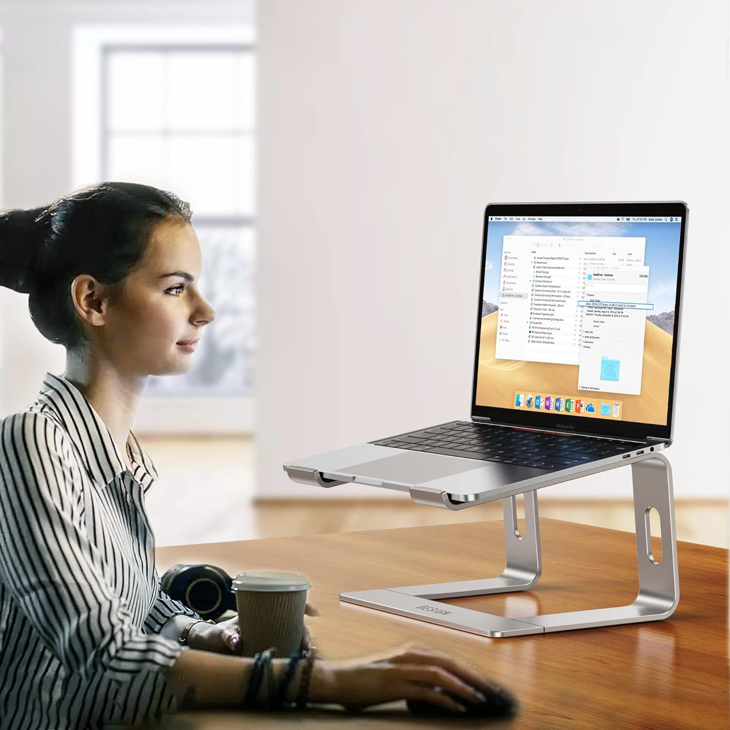 Aluminum Detachable Laptop Stand for Office Desk encalife