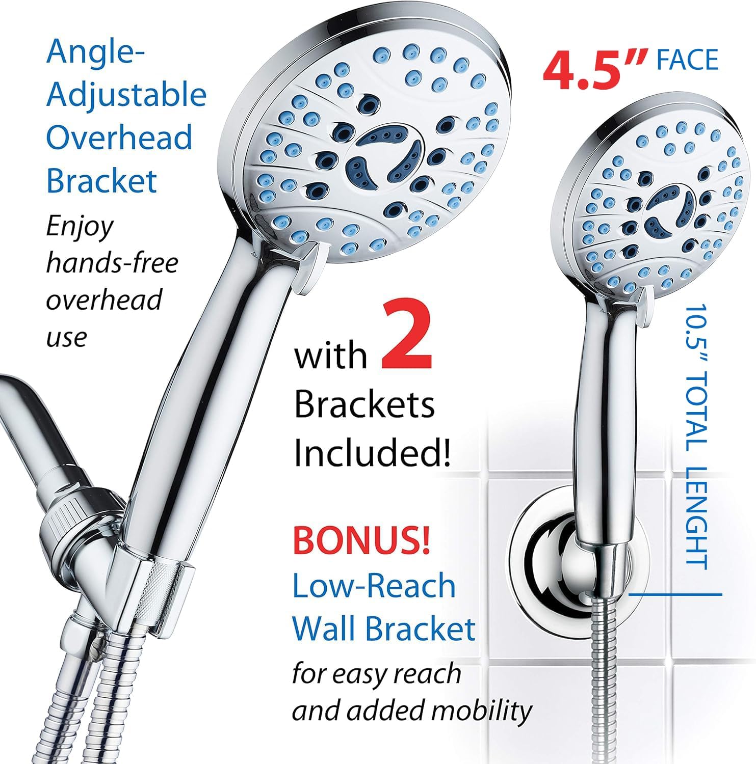 AquaCare High Pressure Handheld I Shower Head encalife
