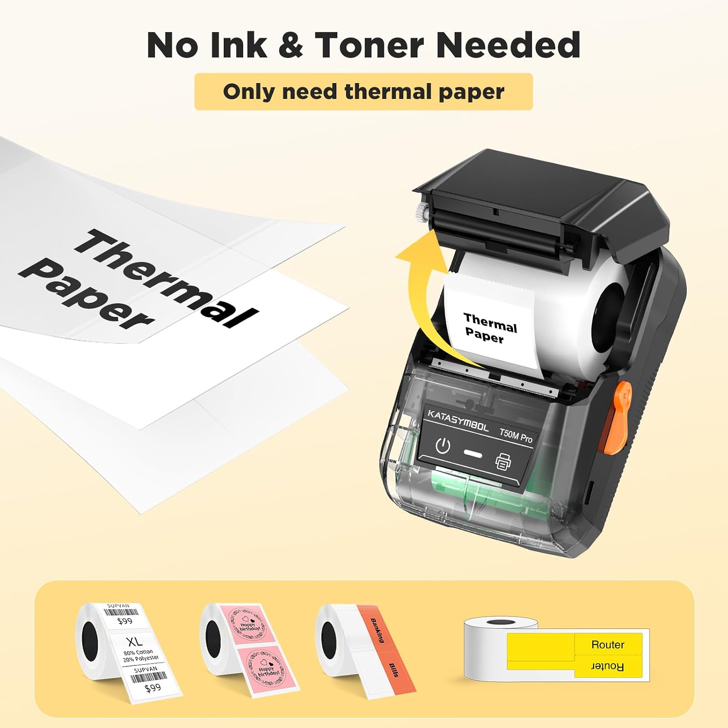 Smart Bluetooth Label Printer For Easy Organization encalife