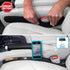 Universal black neoprene car seat gap filler pair