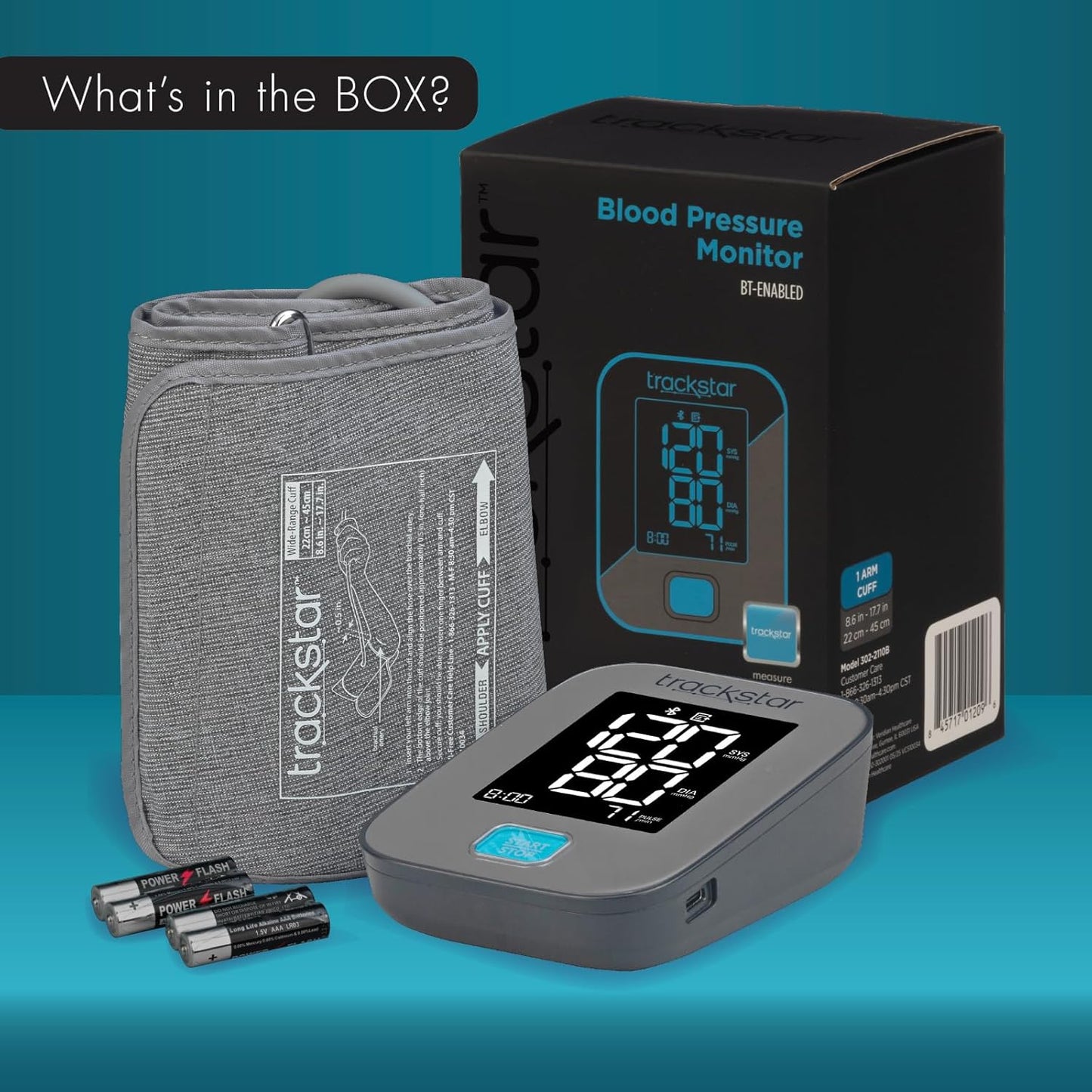 Bluetooth Blood Pressure Monitor Upper Arm Cuff encalife