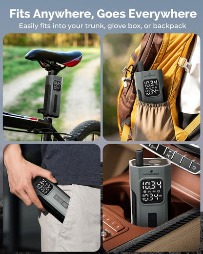 Cordless Digital Tire Inflator Fast Air Pump encalife