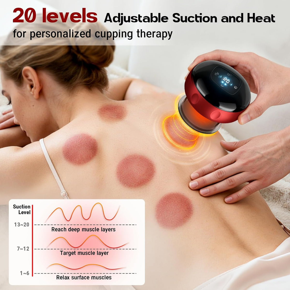 Smart Electric Cupping Massager for Sore Muscles encalife