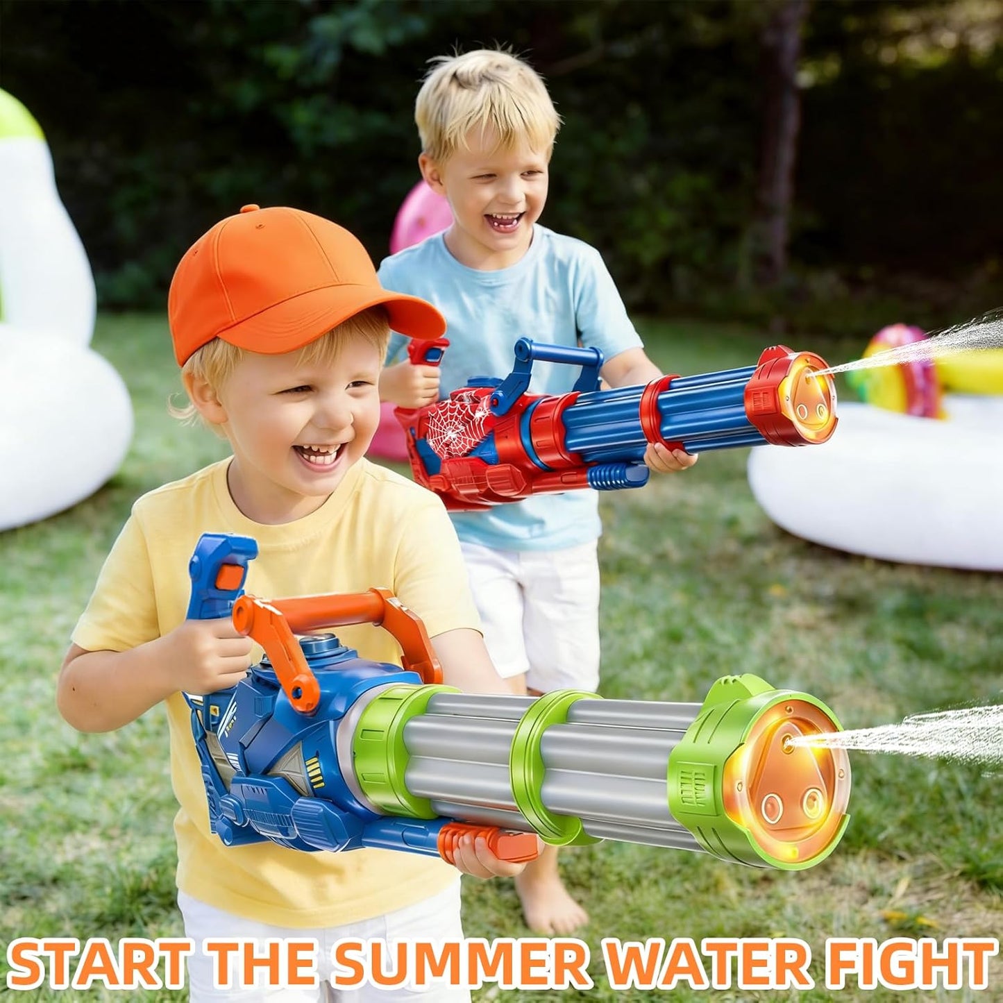 Gatling Electric Water Gun I 1500cc Automatic Water Blaster encalife