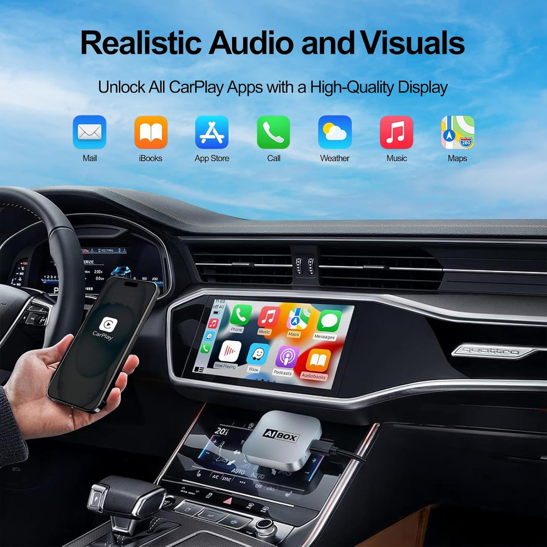 Encalife Wireless CarPlay AI Box Adapter encalife