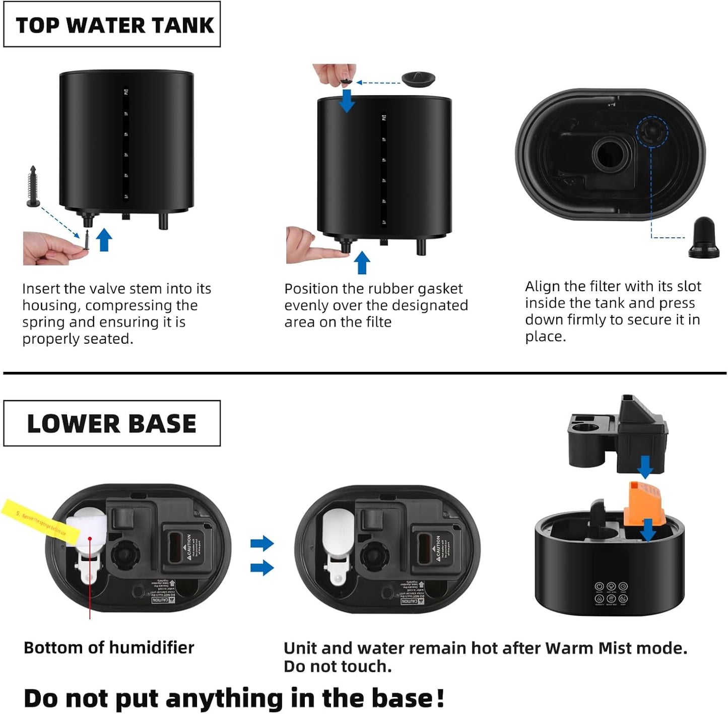 Warm & Cool Mist Humidifier | 6L Capacity | With Essential Oil Diffuser encalife
