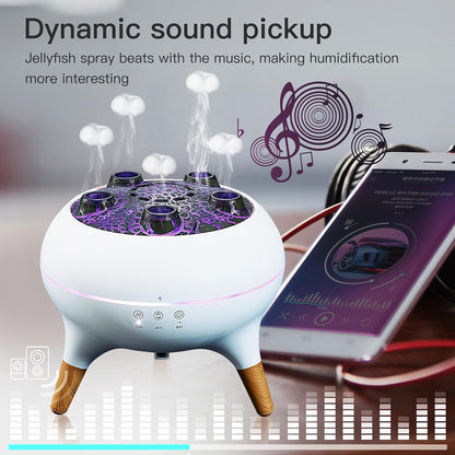 Jellyfish Humidifier Diffuser With Mist Light Remote encalife