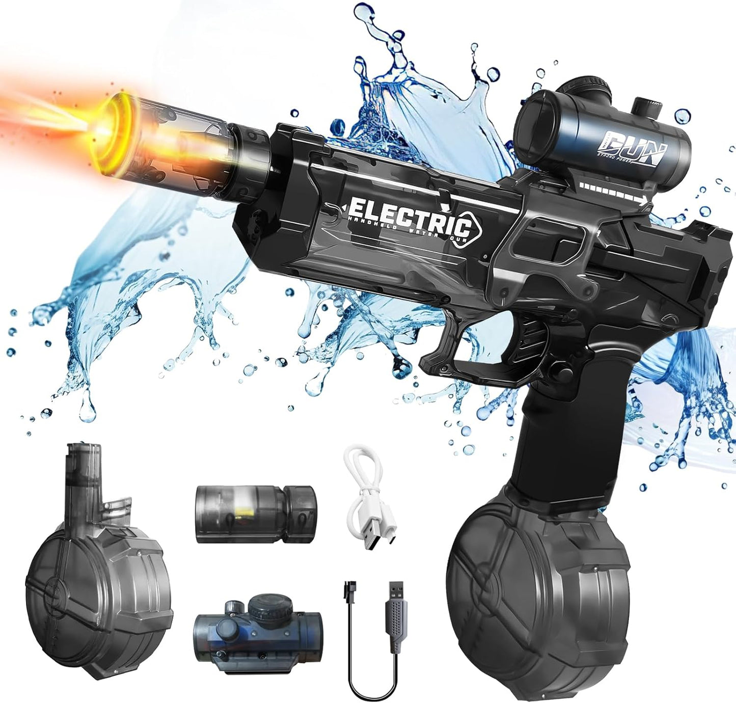 Electric Water Gun | Flash Recoil High Capacity Blaster Toy