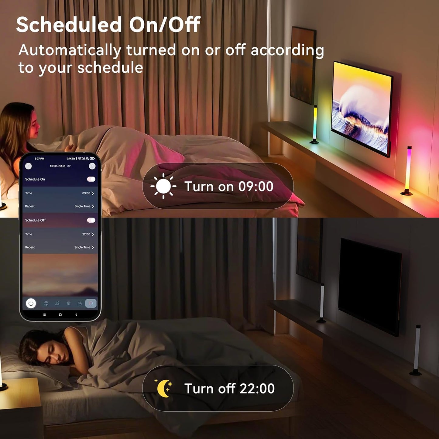 USB RGB Lighting Bars for TV Gaming Setups encalife