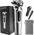 USB-C rechargeable electric razor men three-head rotary shaver