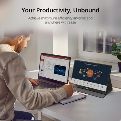 15.6-Inch FHD IPS Portable Monitor USB-C HDMI encalife