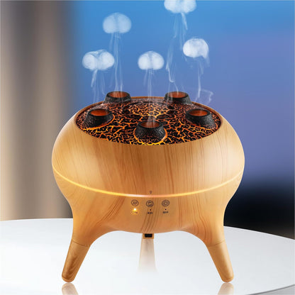 Jellyfish Humidifier Diffuser With Mist Light Remote encalife