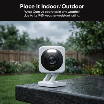 Wyze Cam v4 2.5K Security Camera I Indoor/Outdoor encalife