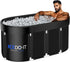 Portable 129 gallon oval cold plunge tub for home recovery