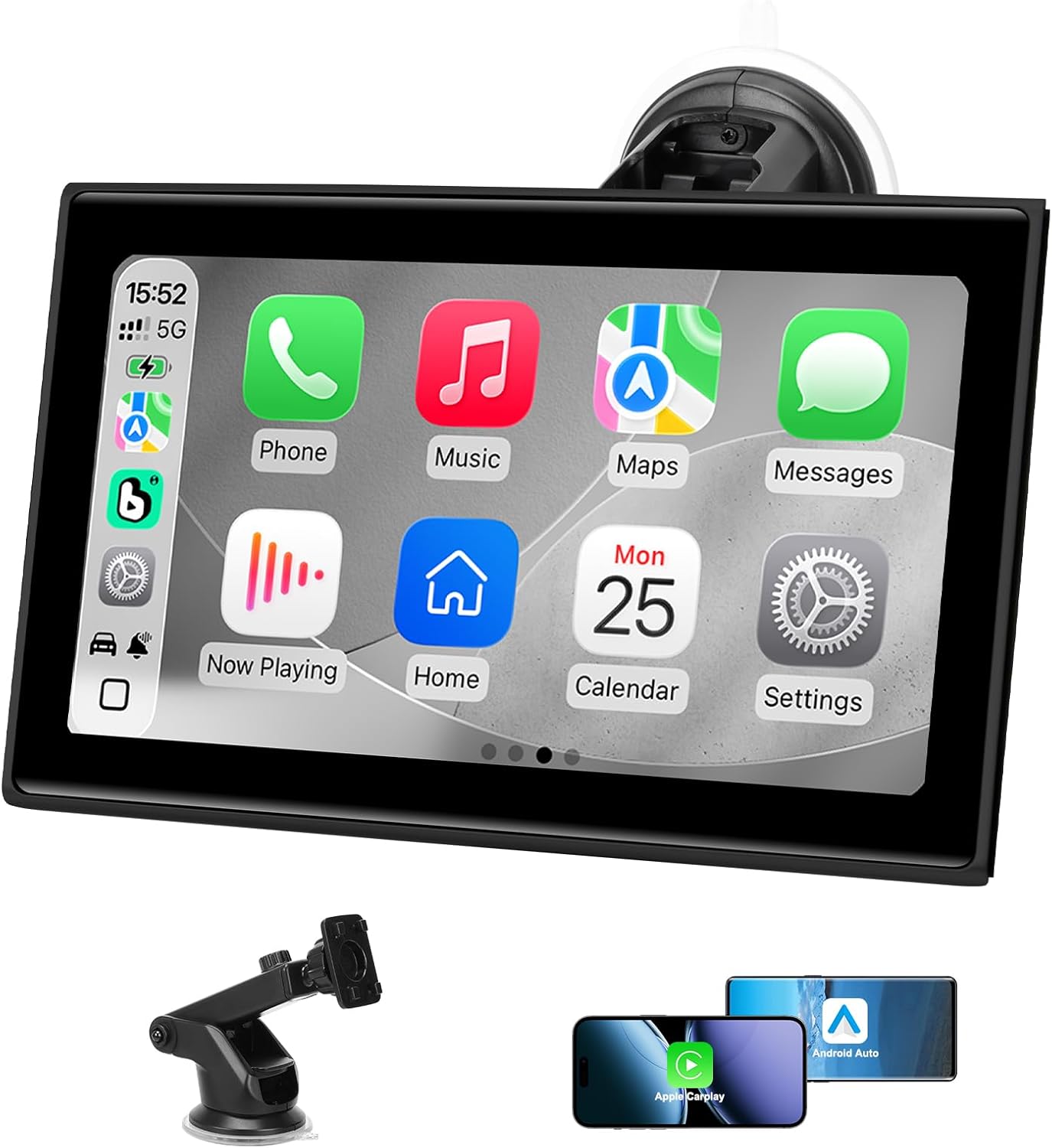 Wireless Carplay Screen 7 Inch Portable Display encalife