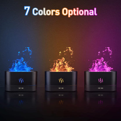 Colorful Flame Aroma Diffuser Humidifier I Auto-Off encalife
