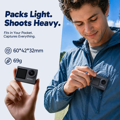 4K Underwater Action Camera Waterproof WiFi Camera encalife
