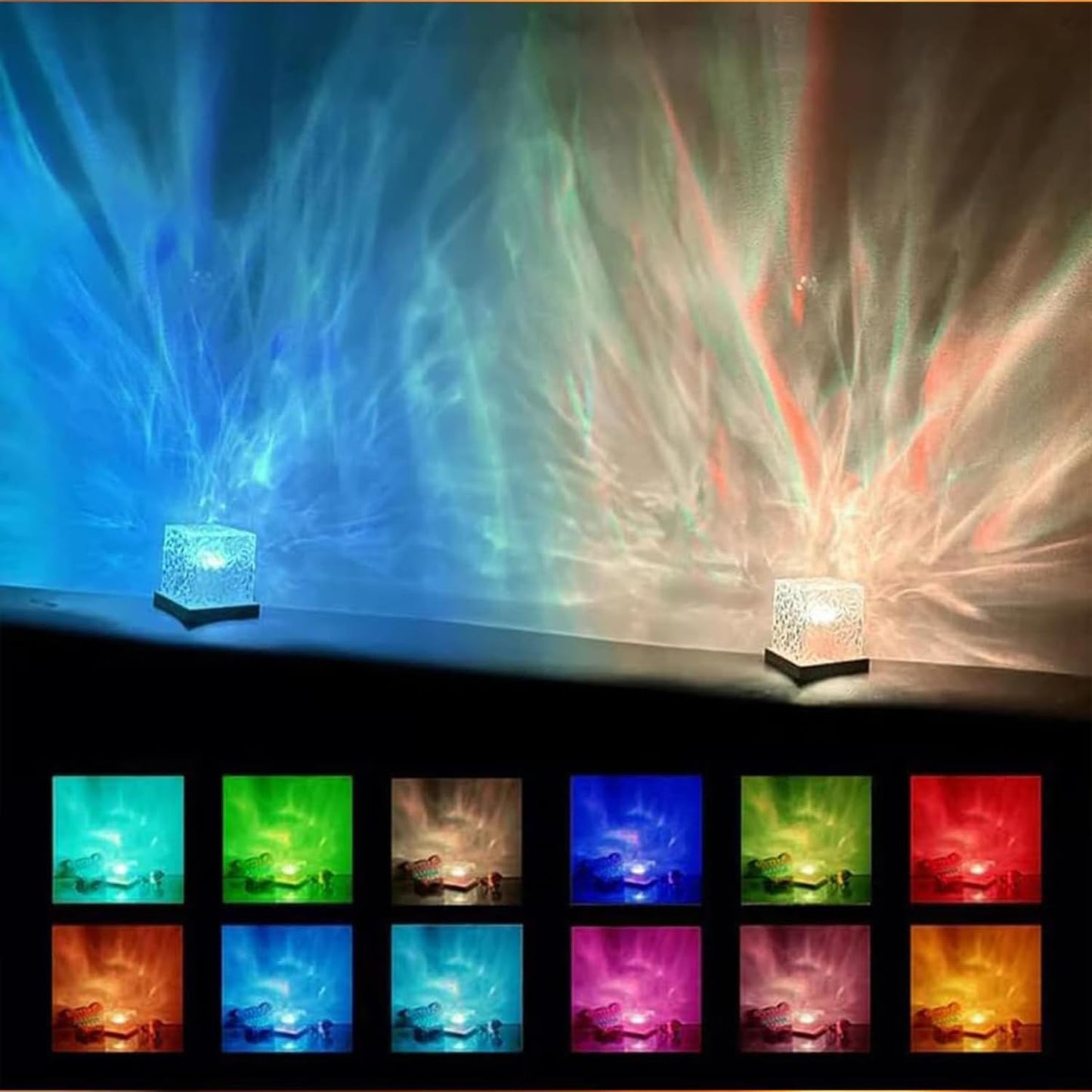 Calming Ocean Wave Projector Lamp With Remote Control encalife