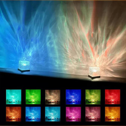 Calming Ocean Wave Projector Lamp With Remote Control encalife