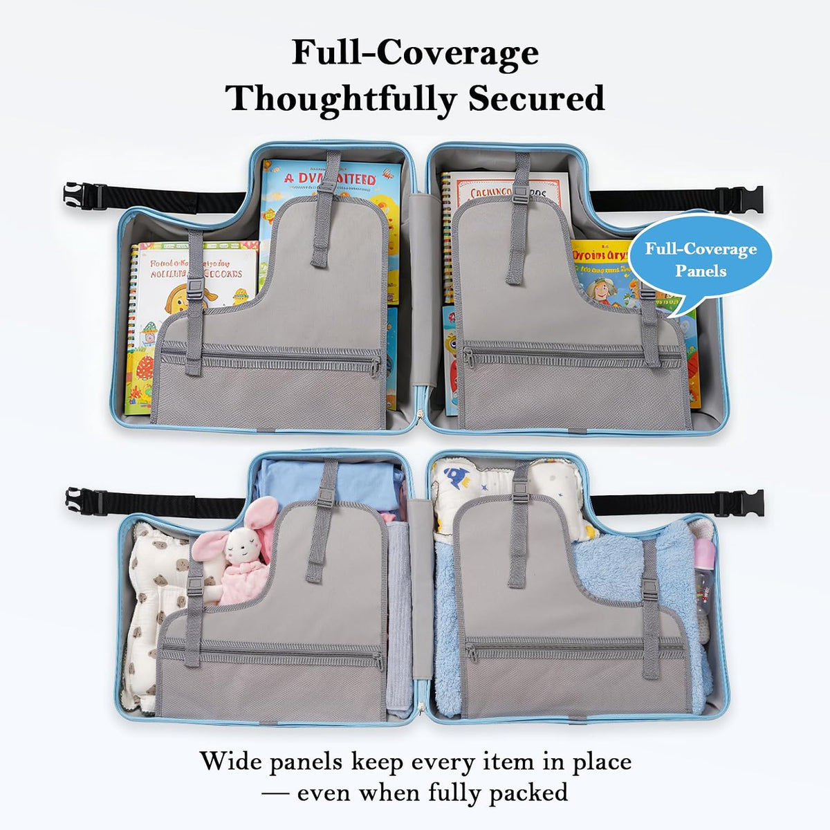 Kids Ride-On Suitcase with Spinner Wheels | Carry on Luggage encalife