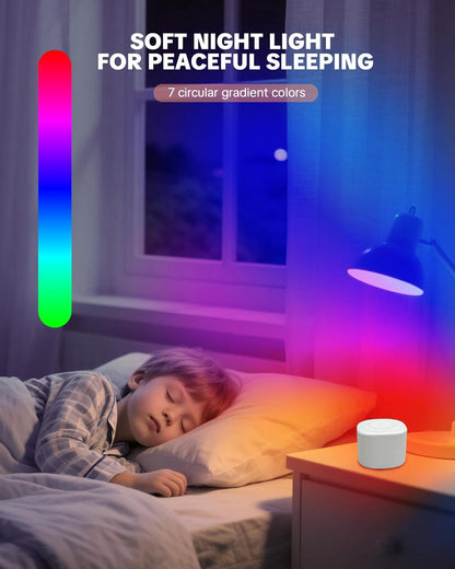 Portable White Noise Machine Rechargeable Night Light encalife