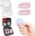 Page Turner ring remote controls an e reader while someone reads hands free on a sofa or treadmill.