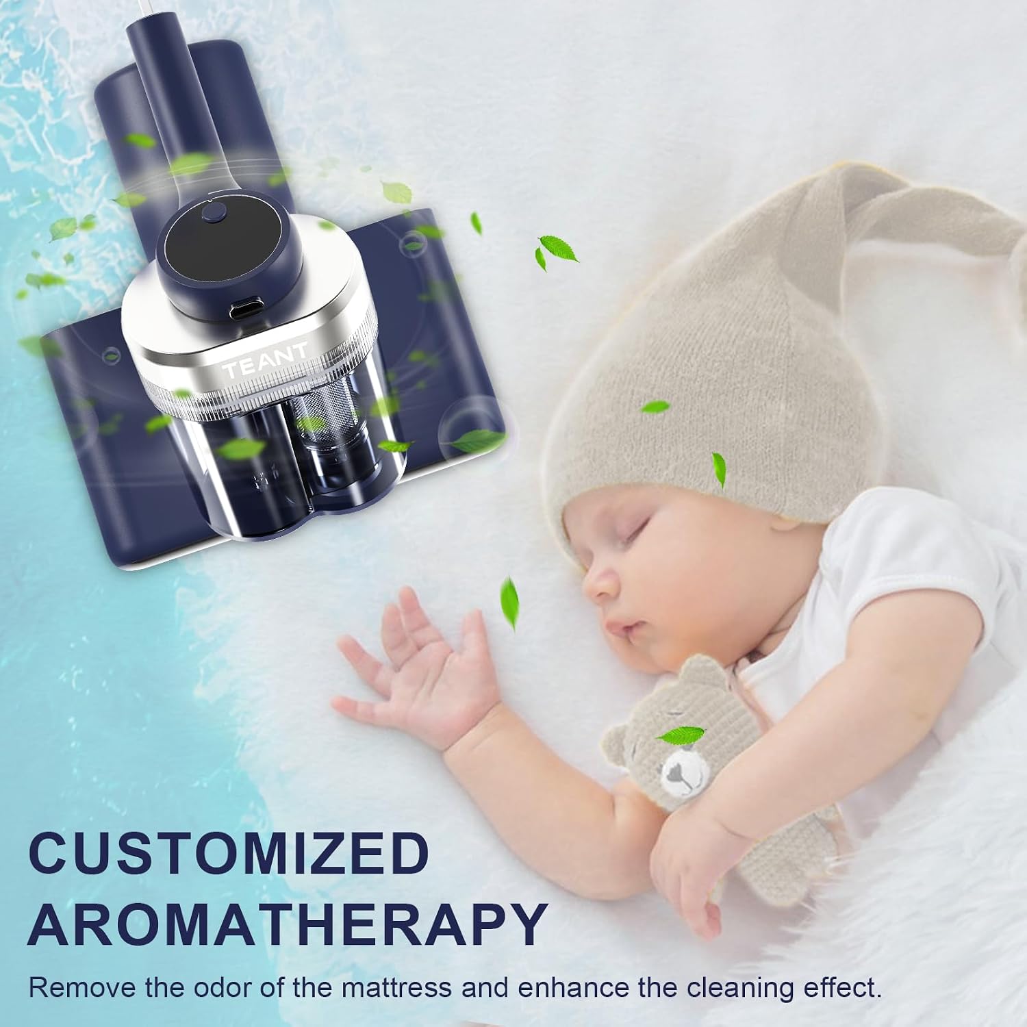 Handheld Mattress Vacuum Cleaner with UV-C Light encalife