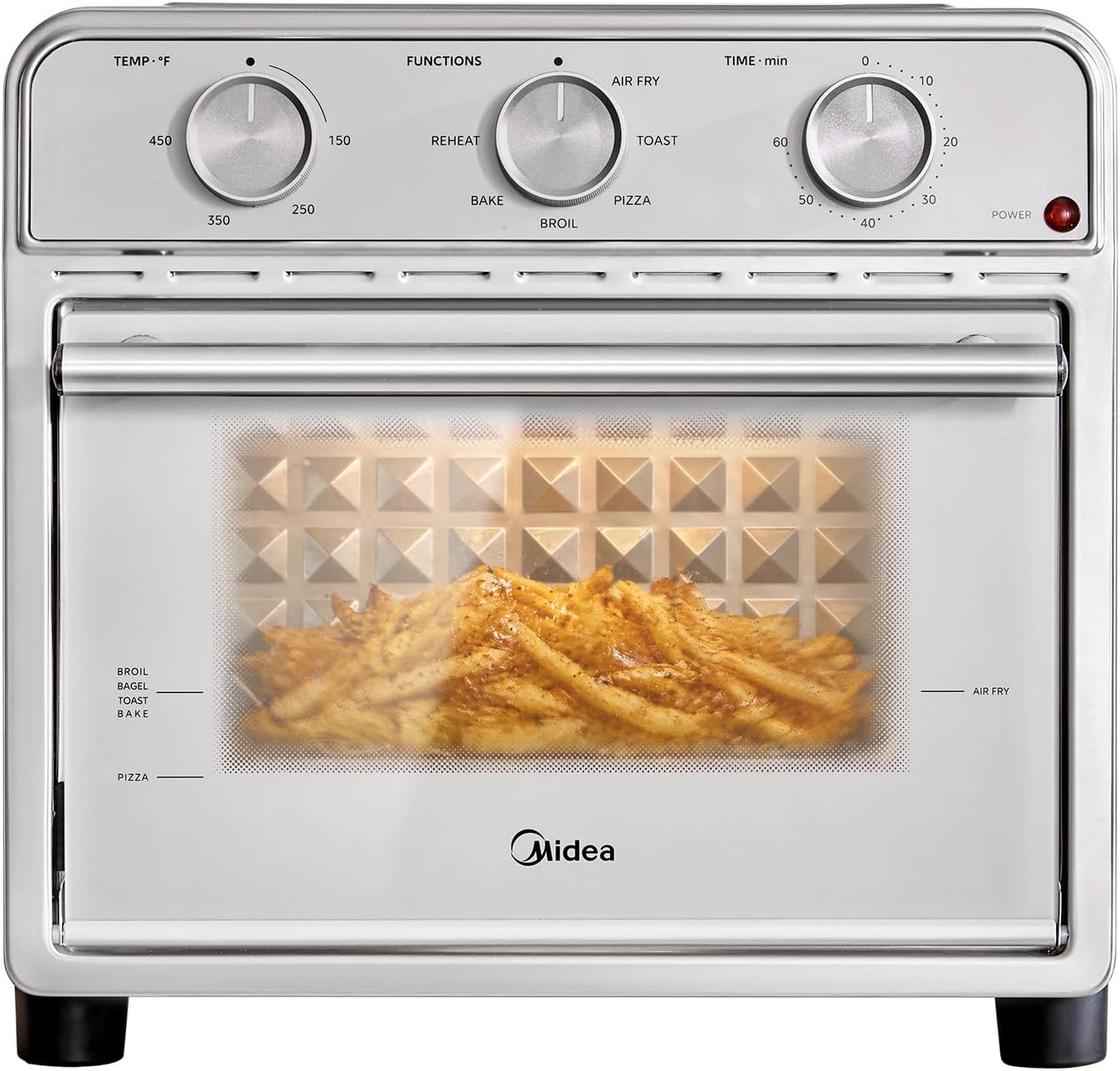 12.7-Quart 6-in-1 Stainless Steel Air Fryer Oven encalife