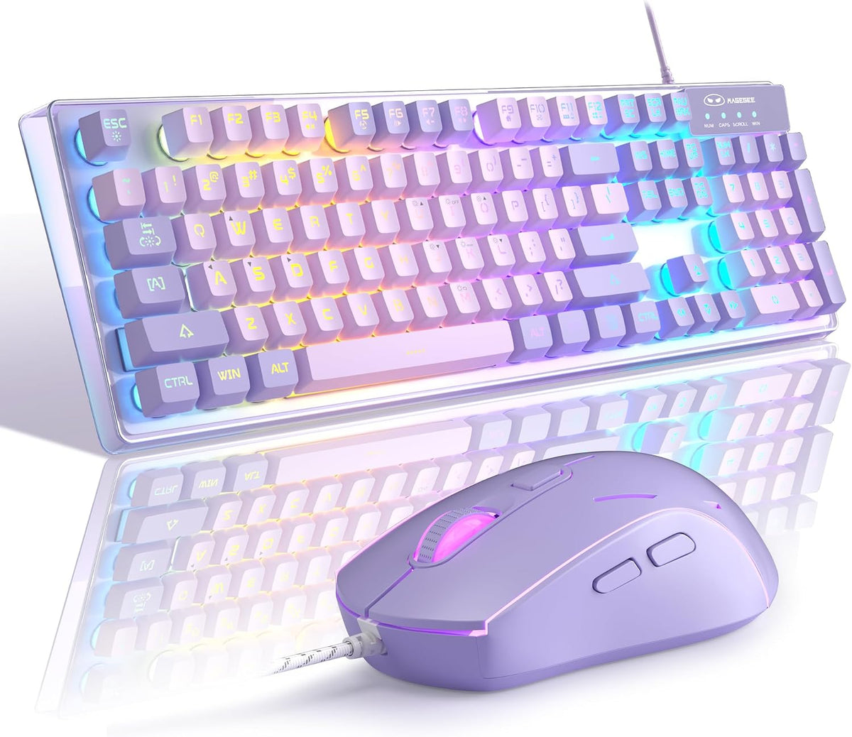 Gaming Keyboard Mouse Combo RGB Wired Set encalife